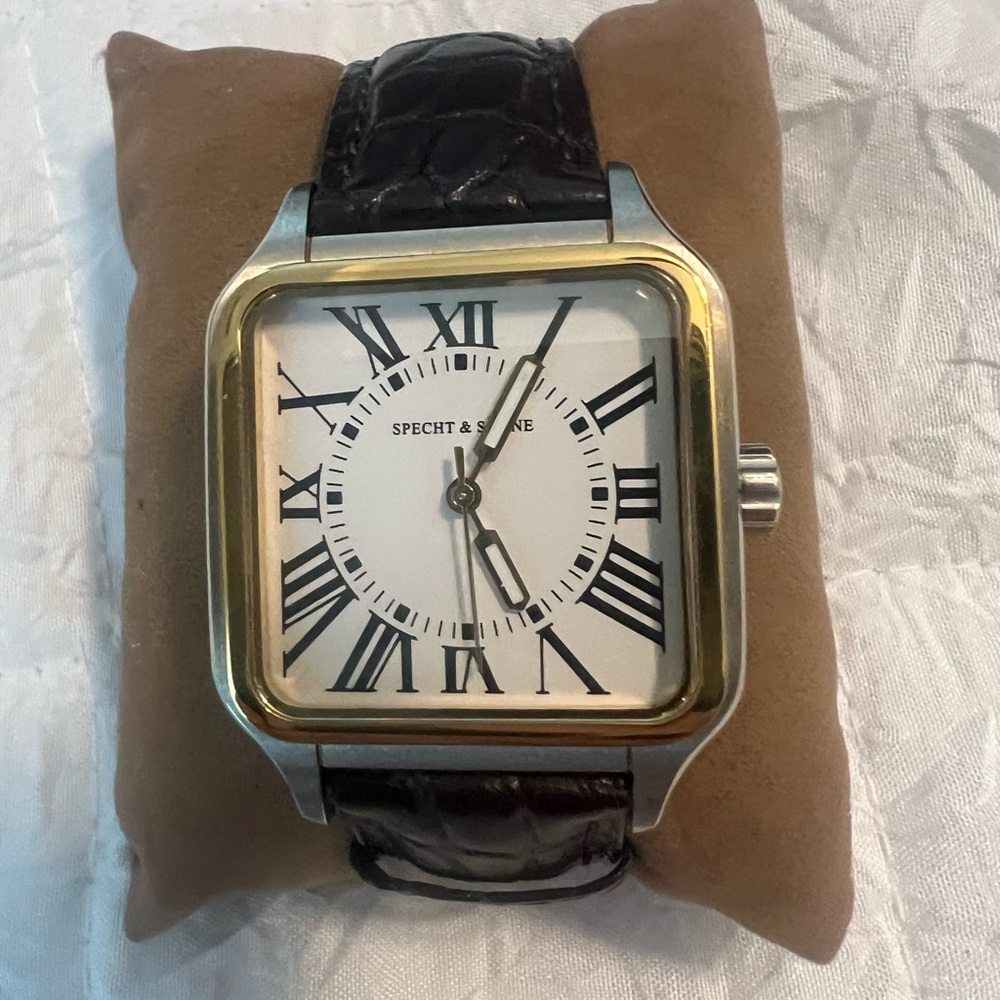 Men's Black and Gold Watch